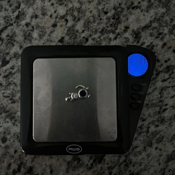 Cat Sterling Silver Charm Kitty Lover September Birthstone Clear Blue Rhinestone - Picture 7 of 9